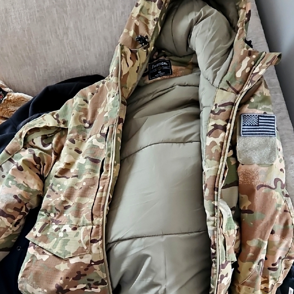 Camouflage Men's Jacket Winter Parka